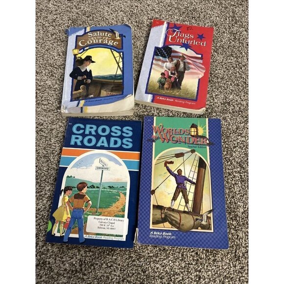 Abeka 3rd 4th grade Readers set of 4 books Christian Homeschool Curriculum Bible - Picture 1 of 5